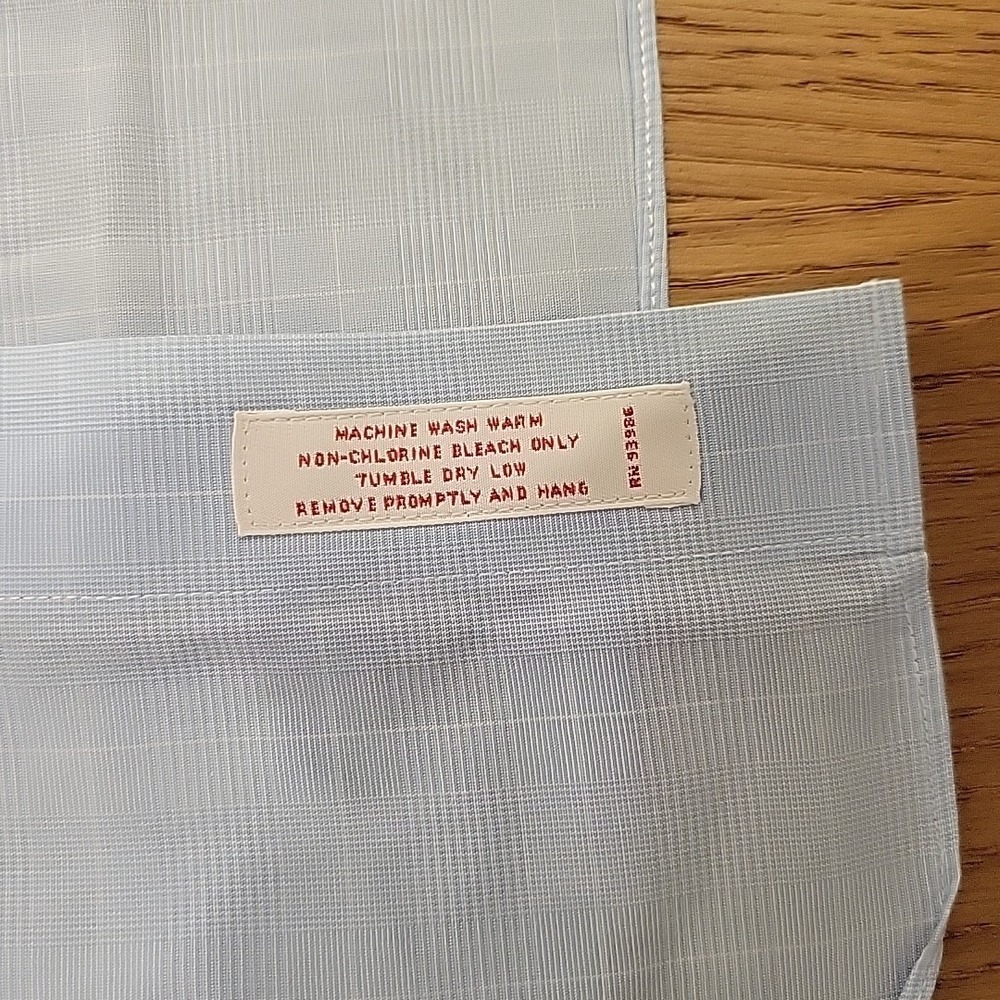 Brooks Brothers Dress Shirt Men's 17 33 Blue Glen Check Non Iron Button Up - Picture 7 of 9